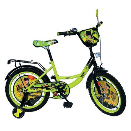 фото Детский велосипед двухколесный 18" BN 0041 Бен Тен (зеленый) фото Детский велосипед двухколесный 18" BN 0041 Бен Тен (зеленый)
