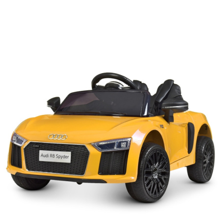 фото Детский электромобиль Audi R8 Spyder M 4281EBLR-6 с радиоуправлением (желтый)