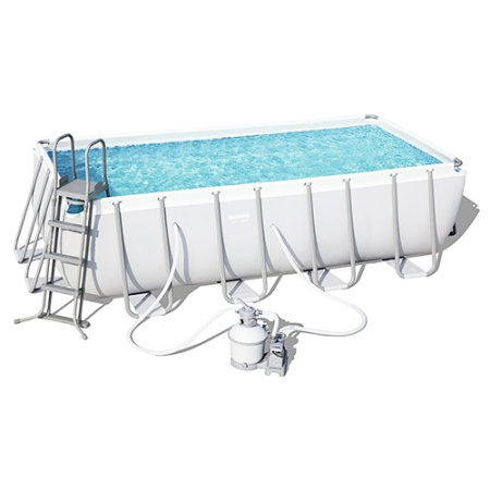 фото Каркасный бассейн Bestway 56671 с принадлежностями (488-244-122см)
