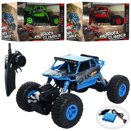 фото Джип с радиоуправлением G03050R амортизаторы 4х4 (26см)