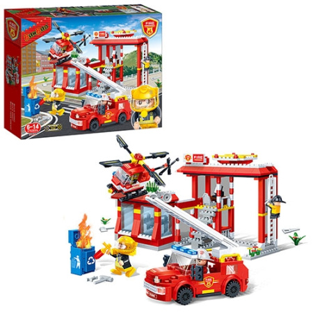 фото Игровой конструктор BanBao 7102 пожарная станция (505 деталей)