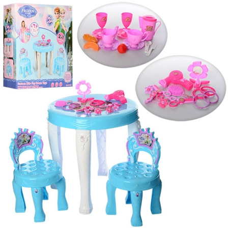 фото Игровой столик для девочек Frozen 901-348 со стульчиками  и аксессуарами