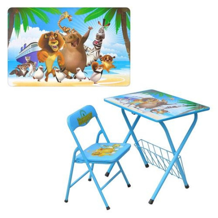 фото Детская парта DT 20-1 – столик со стульчиком Мадагаскар