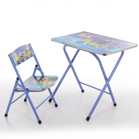 фото Детский складной столик Миньоны A19-MB со стульчиком