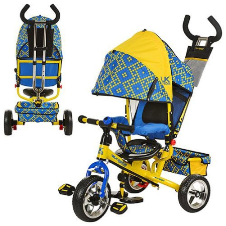 фото Детский трехколесный велосипед UkraineStyle LE-3-02UKR (желто-голубой)