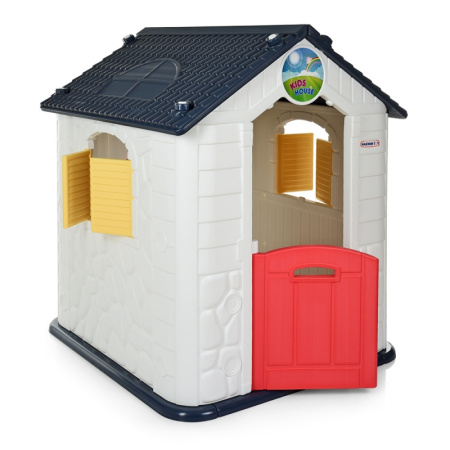 фото Игровой домик для детей M 5397-1 Kids House пластиковый (бело-сине-красный)