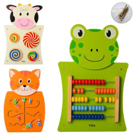 фото Деревянная игрушка бизиборд MD 1283 игра настенная (55 см)