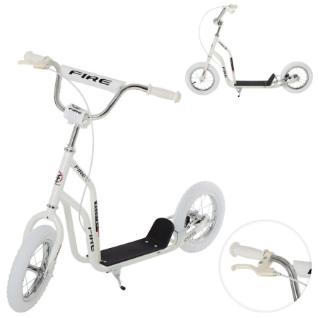 фото Самокат для взрослых SR 2-041-A с ручным тормозом (белый)