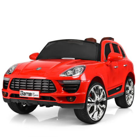 фото Детский джип Porsche Bambi M 3289 EBLR-3 с радиоуправлением и кожаным сиденьем (красный) фото Детский джип Porsche Bambi M 3289 EBLR-3 с радиоуправлением и кожаным сиденьем (красный)