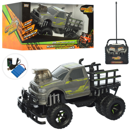 фото Шестиколесный джип с радиоуправлением YE81404 резиновые колеса и свет (36 см)