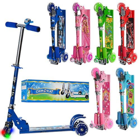 фото Детский трехколесный самокат BB 3-010-2 (руль до 75см)