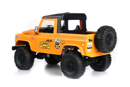 фото Машинка на радиоуправлении 1:12 MN Model Краулер D90 Defender полноприводный (желтый)