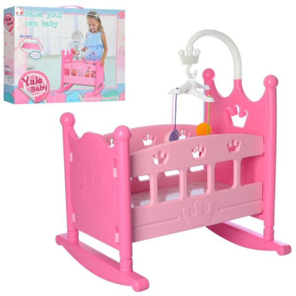 Игровая кроватка для куклы YL2000C с каруселью