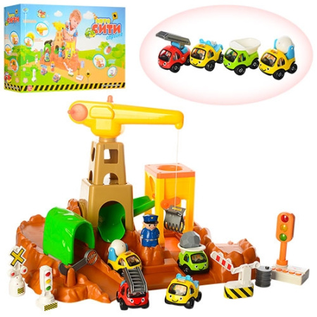 фото Детский гараж Play Smart 7190 Авто-сити стройка