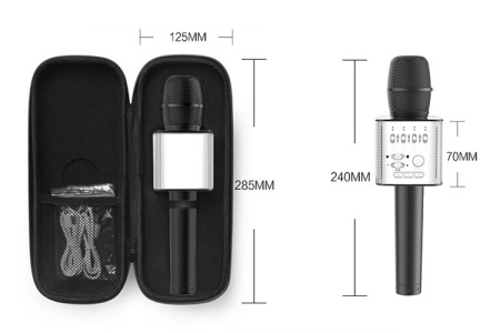 фото Микрофон для караоке Q9 (золотой)