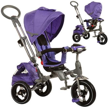 фото Трехколесный велосипед Itrike M 3203HA-1 с музыкой на руле MP3/SD/FM (фиолетовый)