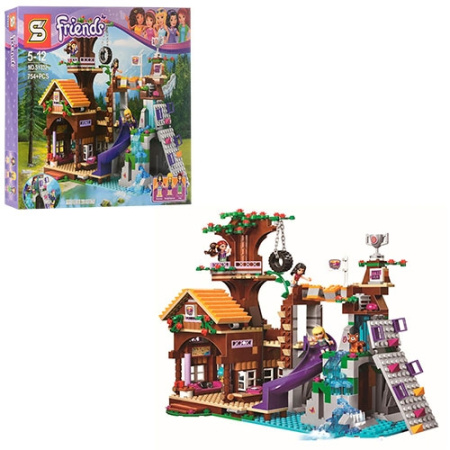 фото Конструктор для детей SY832 дом горка (754 детали)