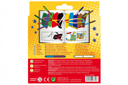 фото Волшебные фломастеры меняющие цвет MALINOS Malzauber 12 (10+2) шт