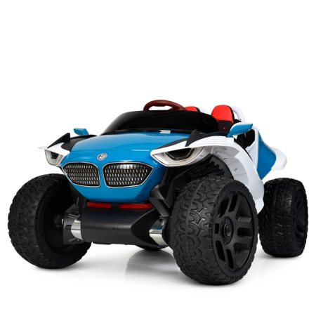 фото Детский джип с полным приводом Bambi M 4064EBLR-4 с кожаным сиденьем (синий)