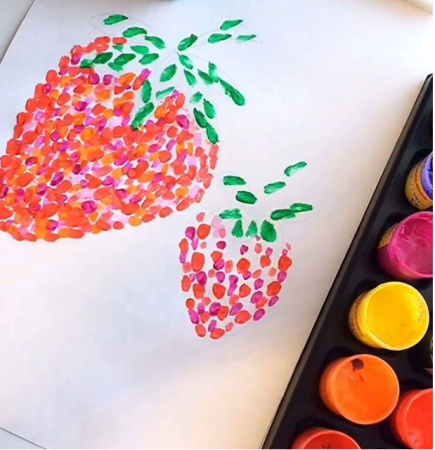 фото Пальчиковые краски безглютеновые MALINOS Fingerfarben непроливаемые 6 цветов