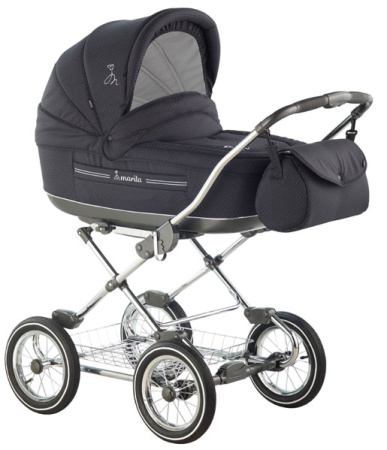 фото Коляска 2 в 1 классическая Roan Marita Кожа 129-SK (колесо 14 дюймов) 11579