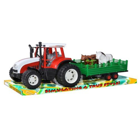 фото Инерционный трактор 0488-130 с прицепом