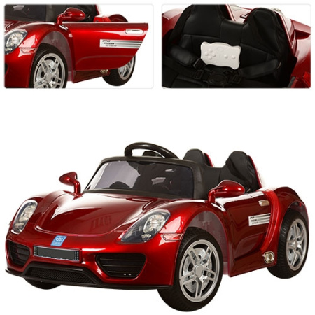 фото Электромобиль для детей Porsche M 2765EBLRS-3 два мотора (красный) фото Электромобиль для детей Porsche M 2765EBLRS-3 два мотора (красный)