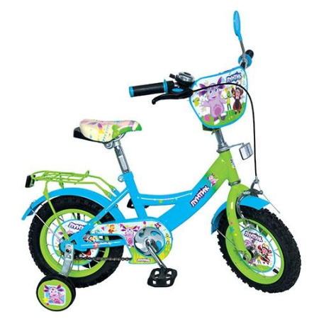 фото Детский двухколесный велосипед 14" LT 0051-01 Лунтик (салатово-голубой)