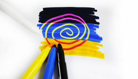 фото Волшебные фломастеры меняющие цвет MALINOS Malzauber 12 (10+2) шт