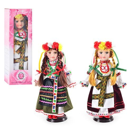 фото Фарфоровая кукла украиночка D 13650 на подставке