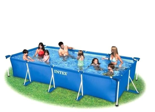 Семейный бассейн каркасный прямоугольный (240х450 см.) Rectangular Intex Frame Pool 58982