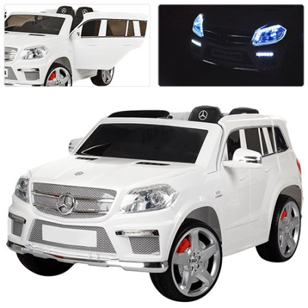 фото Электромобиль для детей джип Mercedes M 3121 EBLR-1 амортизаторы (белый) фото Электромобиль для детей джип Mercedes M 3121 EBLR-1 амортизаторы (белый)