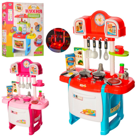 фото Детская кухня Limo Toy WD-P19-R19 плита духовка посуда продукты