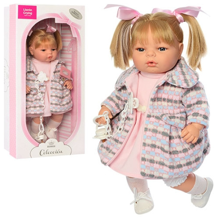 фото Интерактивная кукла 4305 плачет когда вынешь соску (42см)