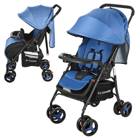 фото Коляска для детей M 3443-4 GIFT прогулочная книжка (синий)