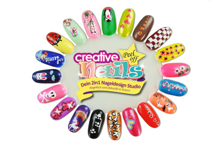 фото Детский лак-карандаш для ногтей Malinos Creative Nails на водной основе (2 цвета Морской волны + Розовый)