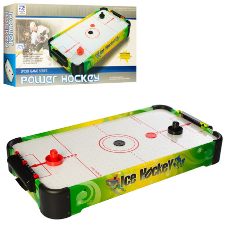 фото Детский воздушный настольный хоккей 3003B в деревянном корпусе