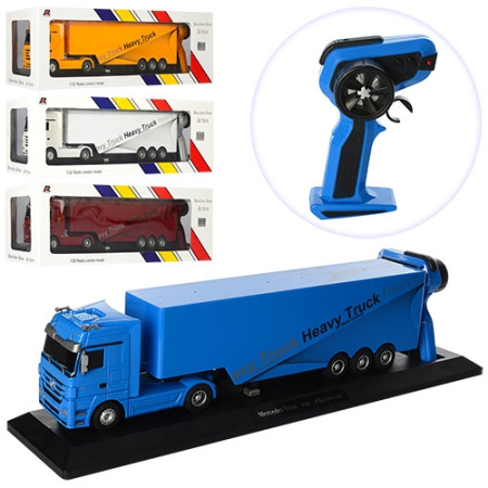 фото Трейлер на радиоуправлении QY1101 на подставке резиновые колеса (48см)