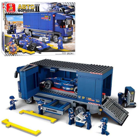 фото Детский конструктор SLUBAN M38-B0357 автоформула транспорт (641 деталь)