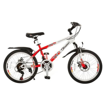 фото Спортивный велосипед 20 дюймов Profi COMFORT 20UKR-2  (красный с белым)