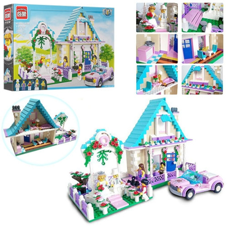 фото Конструктор для девочек BRICK 1129 свадьба дом машинка (632 детали)