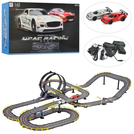 фото Гоночный детский автотрек 9905 от сети со световыми эффектами (200-130 см)