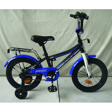 фото Детский двухколесный велосипед 16 дюймов Prof1 L16101 Top Grade (черный мат)