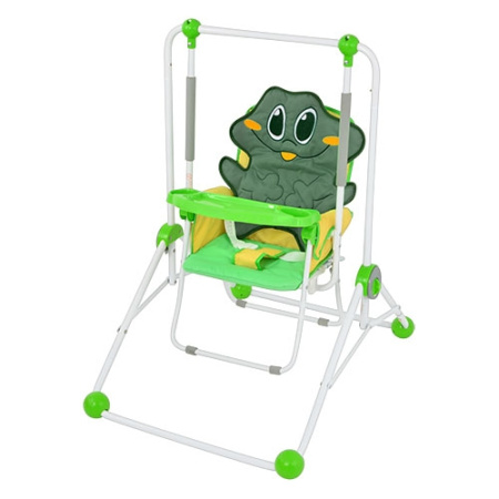 фото Качель-стульчик для детей BAMBI NA 02 B лягушка (зеленая)
