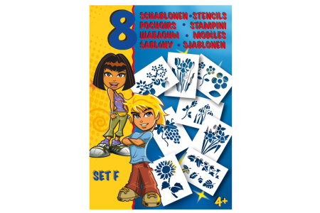 фото Трафареты MALINOS цветы 8 шт (набор F)