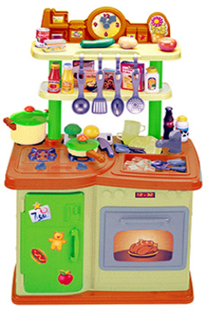 фото Набор игровой «Кухня с холодильником» 22920 со звуковыми и световыми эффектам