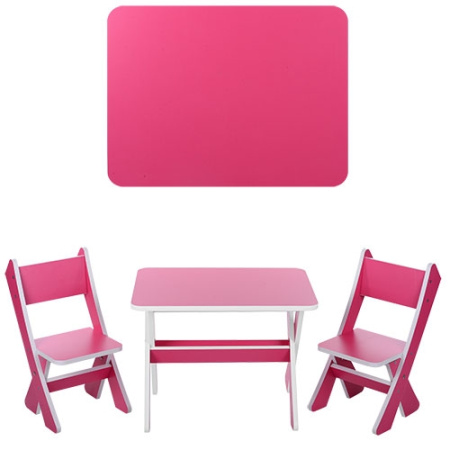 фото Детский столик со стульчиками М 2101-08 (малиновый)