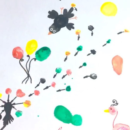 фото Пальчиковые краски безглютеновые MALINOS Fingerfarben непроливаемые 6 цветов