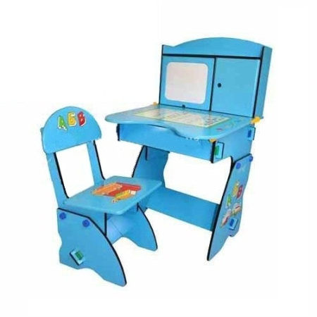 фото Детская регулируемая парта  W 073 с мольбертом и стульчиком Bambi (Metr+)