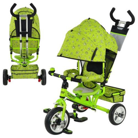 фото Детский трехколесный велосипед M 0448-2 Profi Trike (зеленый) М 5363-2-1